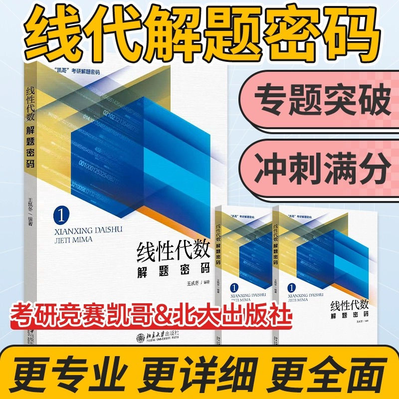 凯哥考研数学线性代数解题密码2024年考研辅导复习书资料竞赛凯哥 - 图2