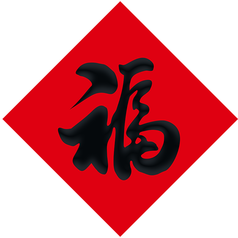 福字大门贴纸2024春节新年龙年春对联家用手写书法福子定制大礼包