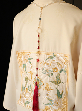 合金琉璃仿珍珠马面裙饰品