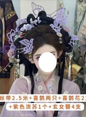发钗国风非遗剪纸发饰