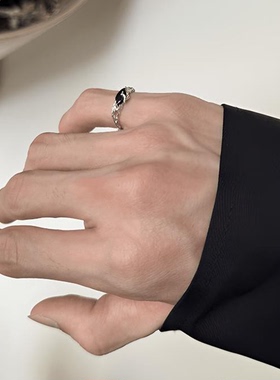 枯枝尾戒男女小指小拇指情侣戒指