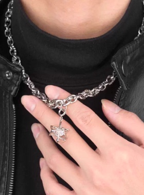 量子纠缠项链小众高级感情侣吊坠