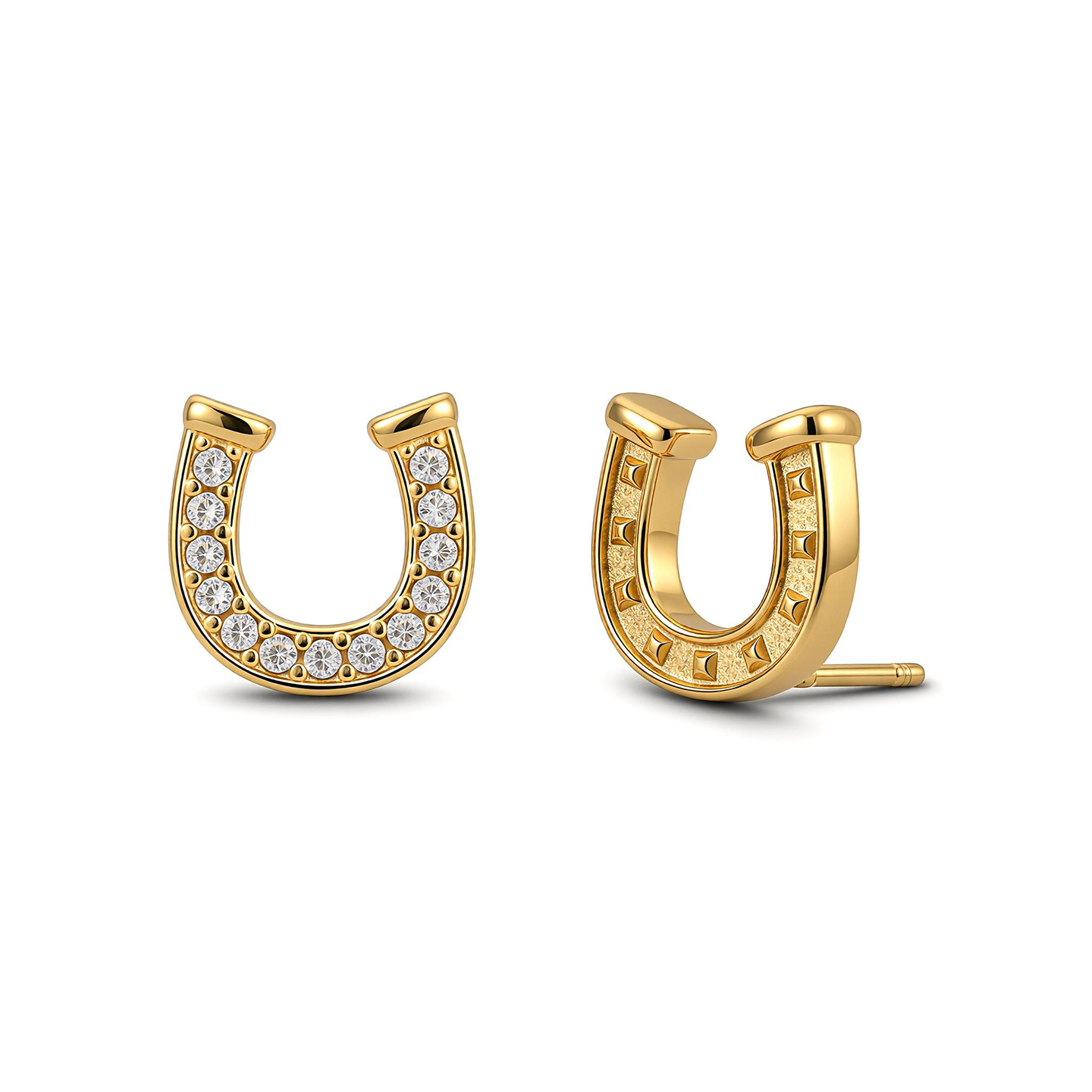 MEDM HERO蹄环耳钉马年生肖送女友百搭高级感小众设计情侣款耳饰,淘宝优惠券,粉丝福利购,淘宝优惠卷