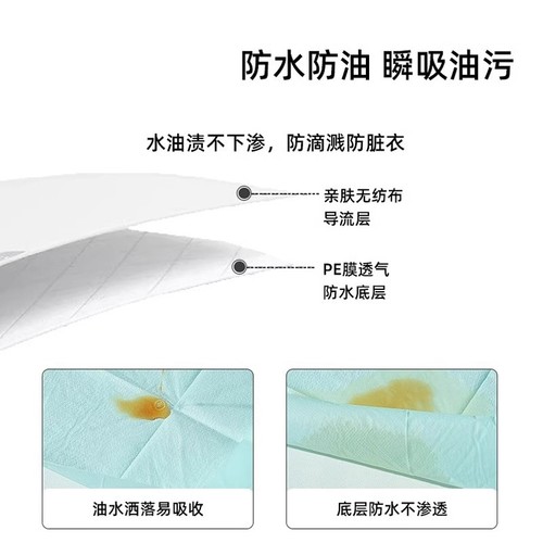 一次性围兜成人老人卧床吃饭用防水防油夏季薄口水兜饭兜围兜围嘴 - 图1