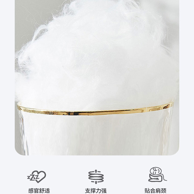 限量学生护颈椎枕头助睡眠睡觉支撑牵引修复劲椎侧睡单人成人枕芯