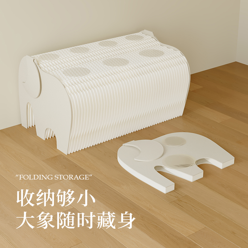 十八纸前台展示架高低流水展示台长方形陈列架地台落地北欧展示桌 - 图3