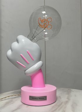 潮玩米奇手小台灯手握灯潮玩手办潮流公仔家居客厅卧室装饰品摆件