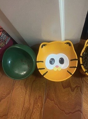 卡通客厅宠物猫狗碗猫碗架生日搬家礼物软装饰品家居搬家礼物摆件