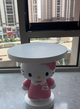 Hello Kitty猫咪沙发电视柜旁边几床头落地凯蒂猫装饰品乔迁摆件