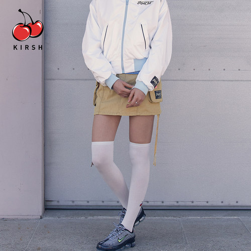 kirsh绝美好看工装风牛仔短裙女口袋a字显瘦半身裙miu系短款裙子 - 图2