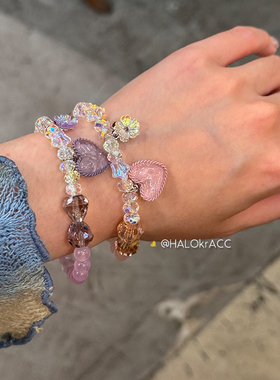 HALOkrACC韩国流沙心手链