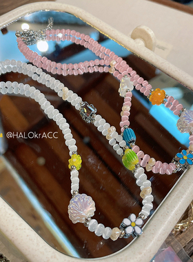 HALOkrACC韩代浮光猫眼颈链