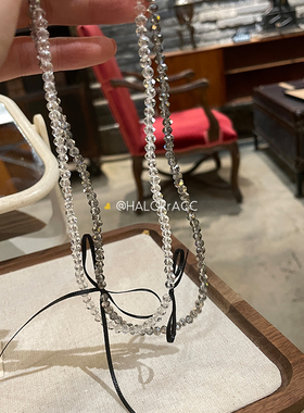 HALOkrACC韩代冰凉双串珠项链