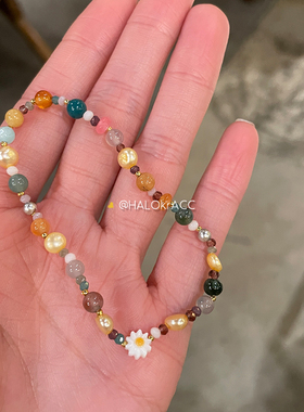 HALOkrACC韩代小水晶串珠手链