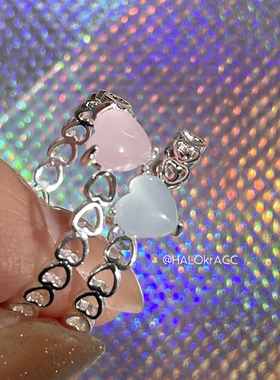 韩国代购泰妍爱心戒指