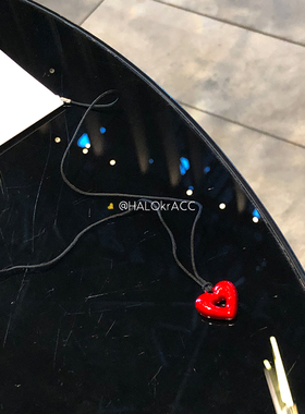 HALOkrACC韩代新年奶油红心项链