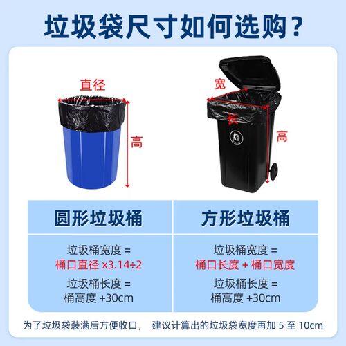 特价大号商用垃圾袋加厚黑色超大垃圾袋垃圾桶环卫户外垃圾袋包邮 - 图3