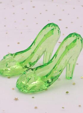 儿童大号透明亚克力城堡男孩女孩水晶高跟鞋摆件饰品宝石玩具礼物