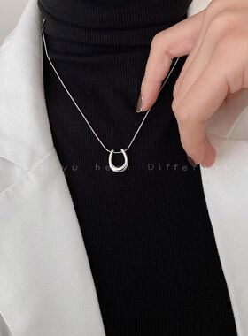 配饰2025秋季链锁骨高级感轻奢小