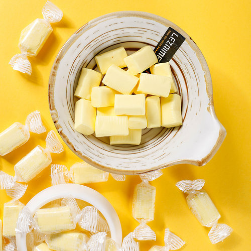 泰国风味榴莲糖500g约100颗年货软糖水果味特浓奶糖散装糖果零食 - 图1