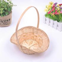 Rattan Chflower Basket Dance Props Hand Basket Size Square Dance Flower Basket Zedi Choreography Big Basket Water Fruit Basket