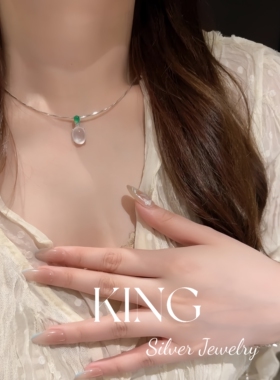 king银饰珠宝俄冰玉髓纯银春江月