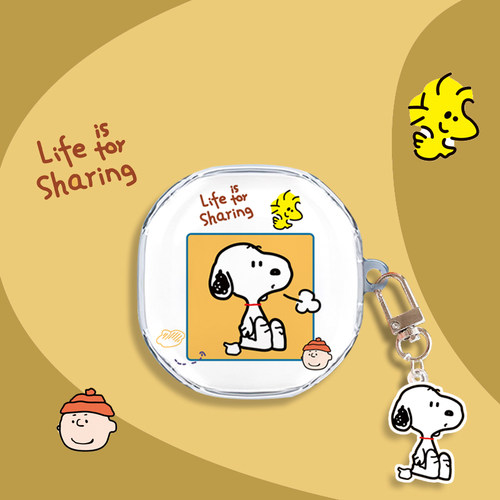 适用于Baseus倍思WM02 Plus耳机套可爱透明卡通保护套WM02 Plus简约软壳无线蓝牙耳机壳防摔情侣潮充电仓盒子 - 图3