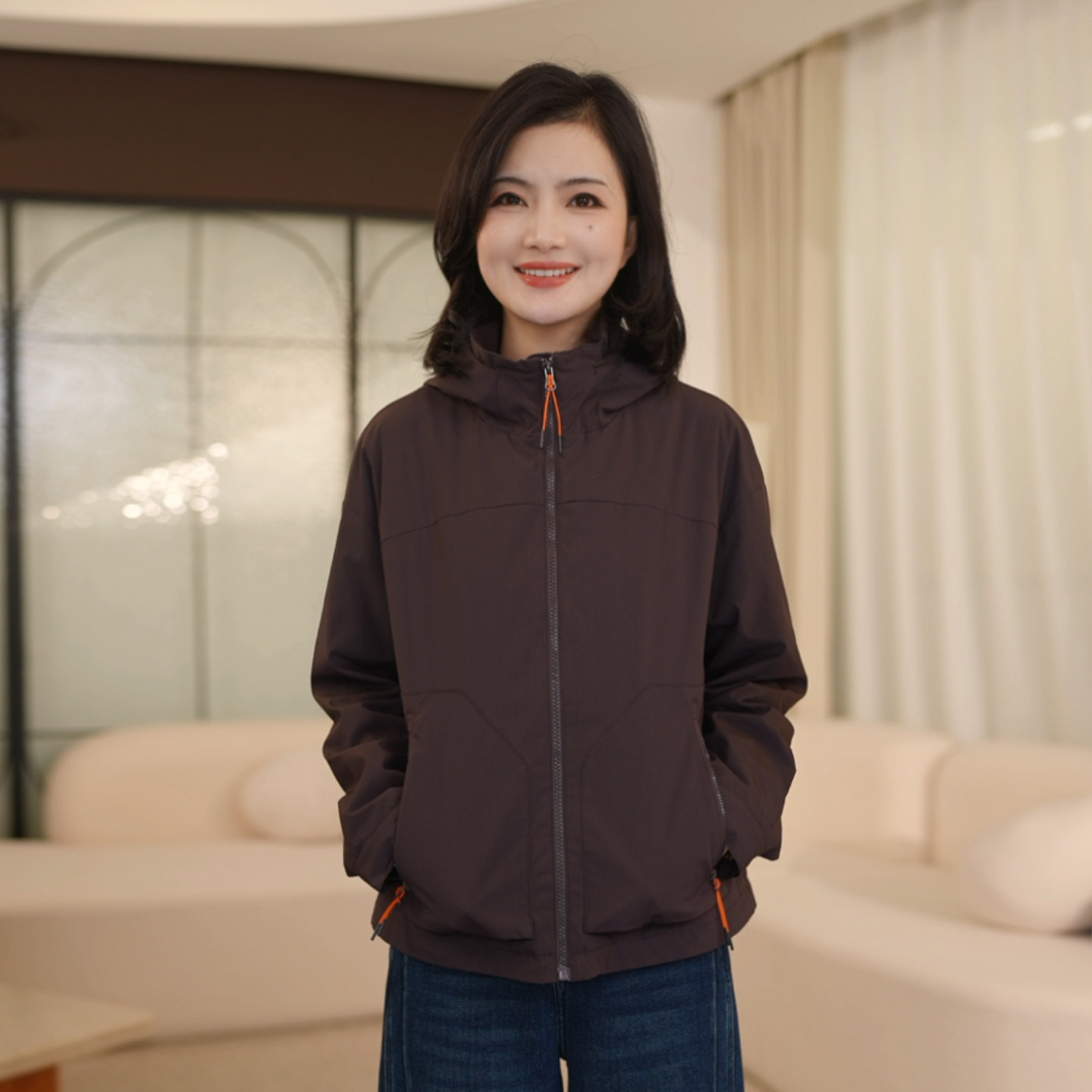 【加绒加棉】枫竺连帽松紧下摆显瘦短款外套女2025冬季休闲户外衣,淘宝优惠券,粉丝福利购,淘宝优惠卷