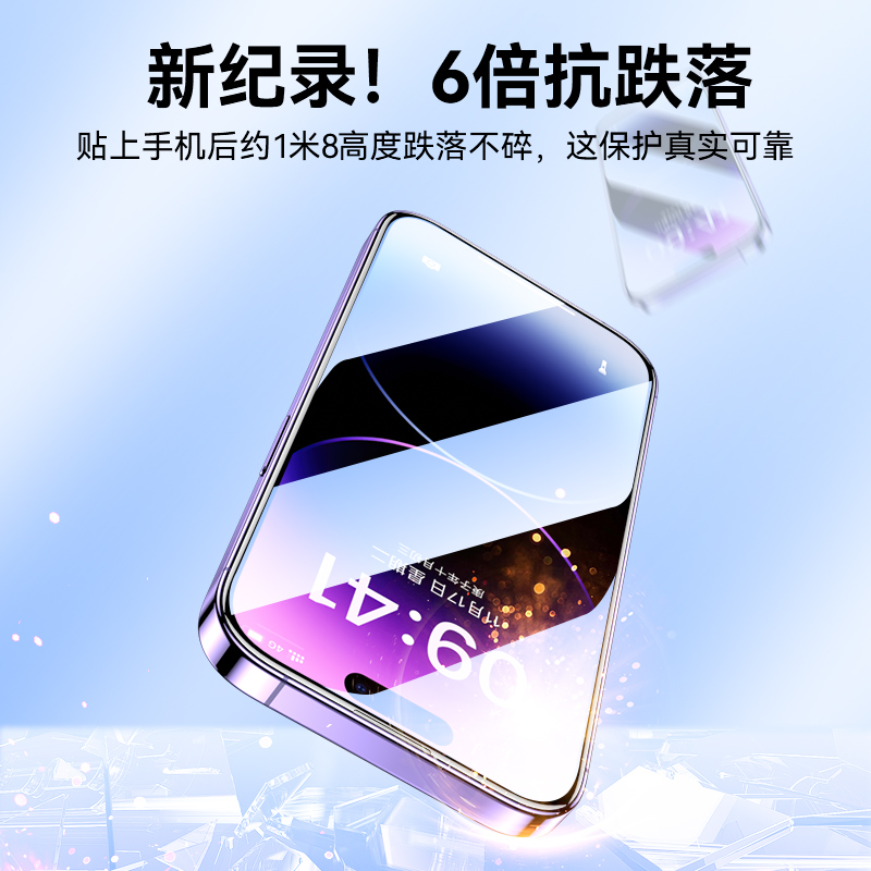 适用苹果15防窥膜iPhone15ProMax防偷窥15Pro钢化膜15plus手机膜por全屏覆盖pormax高清puls保护膜贴膜陶瓷膜 - 图2