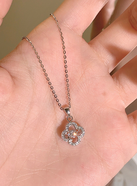 I Do&Co.星耀四叶草项链 轻奢小众S925银锁骨链 生日礼物送女友