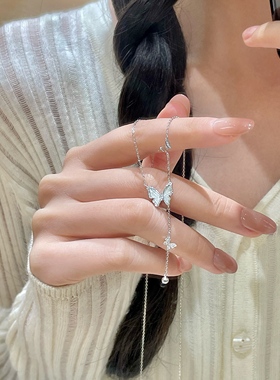 I Do&Co.光影蝴蝶项链女款蝴蝶贝母项链轻奢小众锁骨链生日礼物