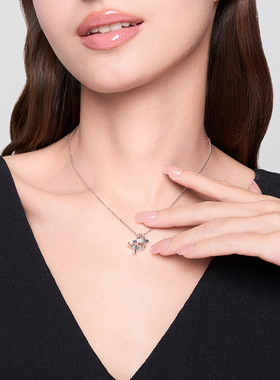 I Do&Co.折纸情书情侣银项链轻奢高级感毛衣链送男女友礼物