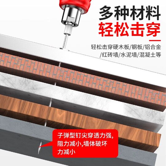 Cannon nail gun mini nail integrated nail silencer grade cannon nail
