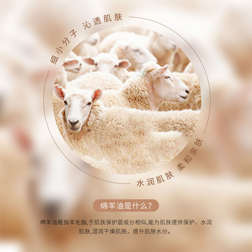 绵羊油嫩肤保湿霜身体乳防干裂润肤霜护手霜润肤乳男女正品官方