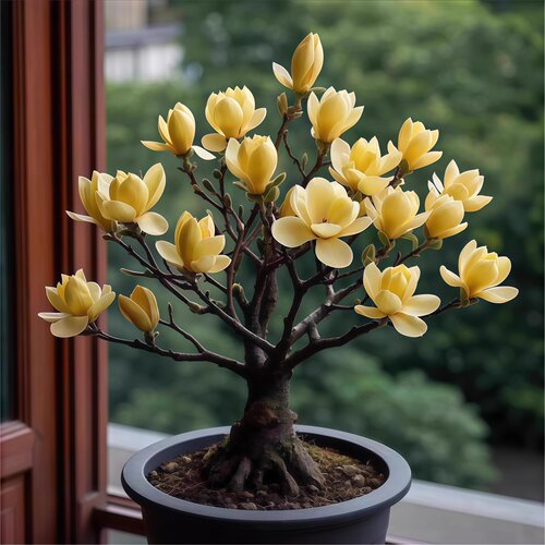 四季矮化玉兰花树苗盆栽花苗红玉兰花紫玉兰花树花卉庭院耐开花 - 图0