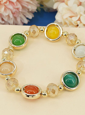 民族风珠子简约猫眼女