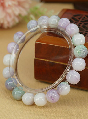 仿瓷珠玻璃多彩手串国风手链