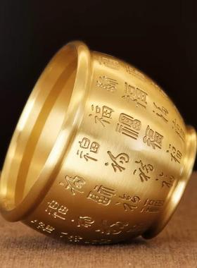 百福铜缸招财进宝聚宝盆黄铜米缸
