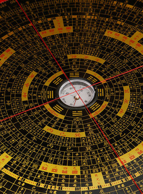 木质方罗盘罗经仪高密度罗经仪盘