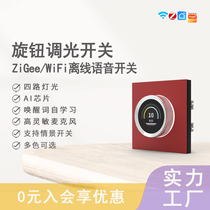 Dimming Panel Graffiti Zigbee Smart Xpro Dimming Offline Voice Switch Knob Wireless Dimming