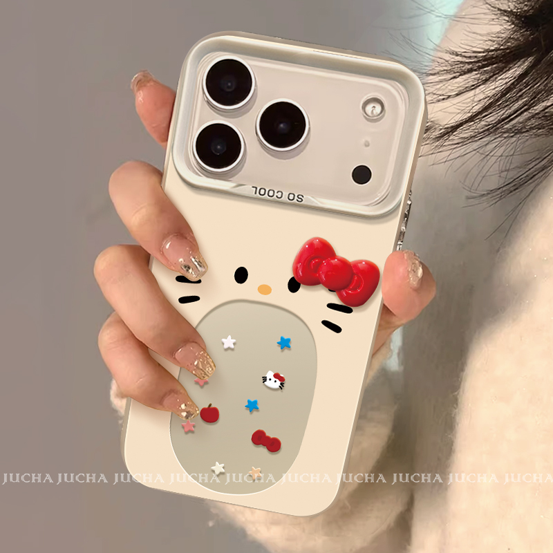 ZKA可爱大嘴凯蒂猫适用于oppo A5/a3Pro手机壳a97/a96新款真我realme GT7/NEO6se彩银13/12x/11pro女可爱 - 图1