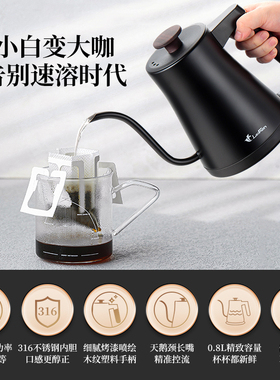 雷凡316长嘴煮茶壶手冲咖啡壶