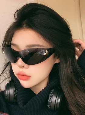 法国 Portney Bell 法式百搭遮阳墨镜弧形无框时尚太阳潮流眼镜