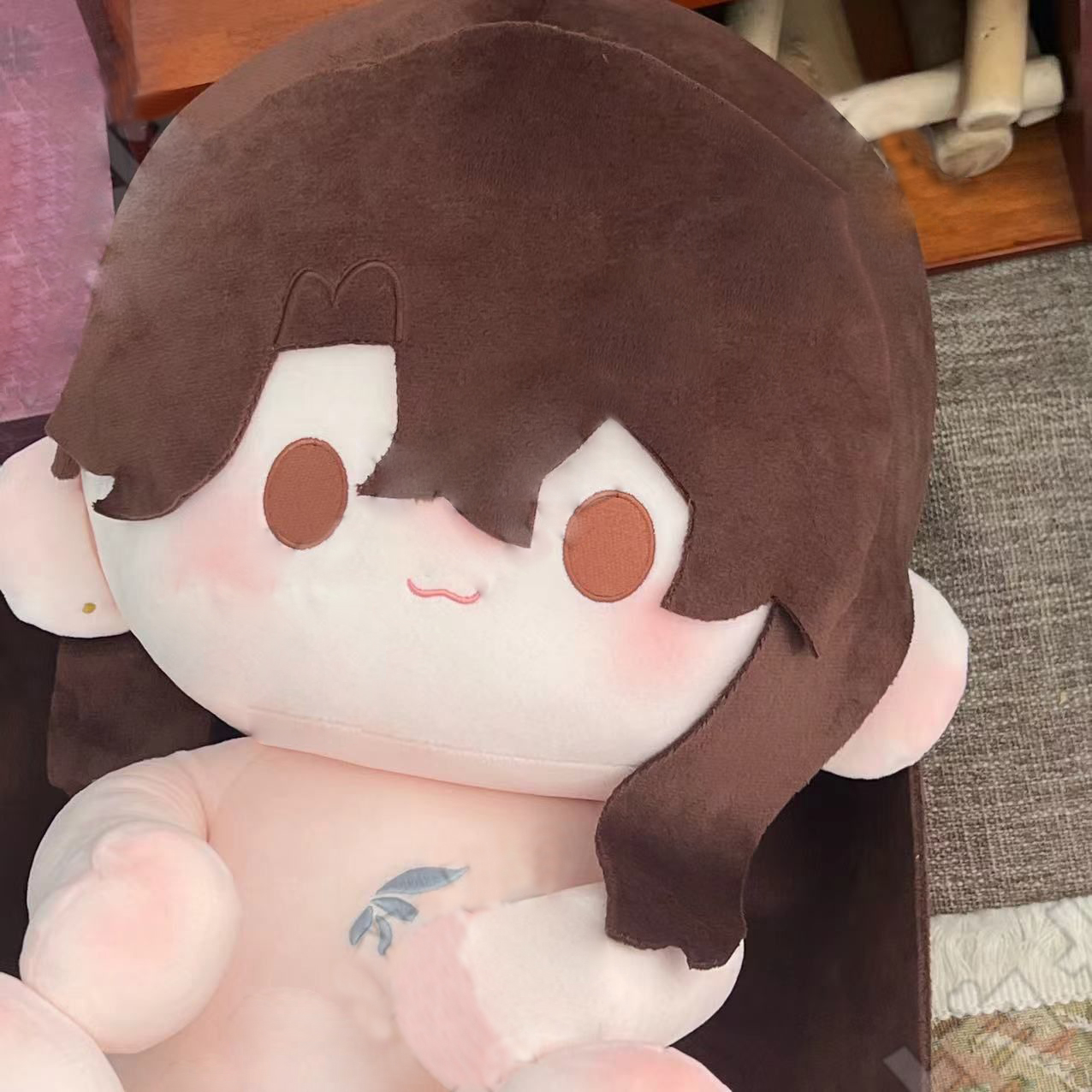 原创游戏花亦山心之月周边同人花忱属性40CM棉花娃娃玩偶公仔 - 图1