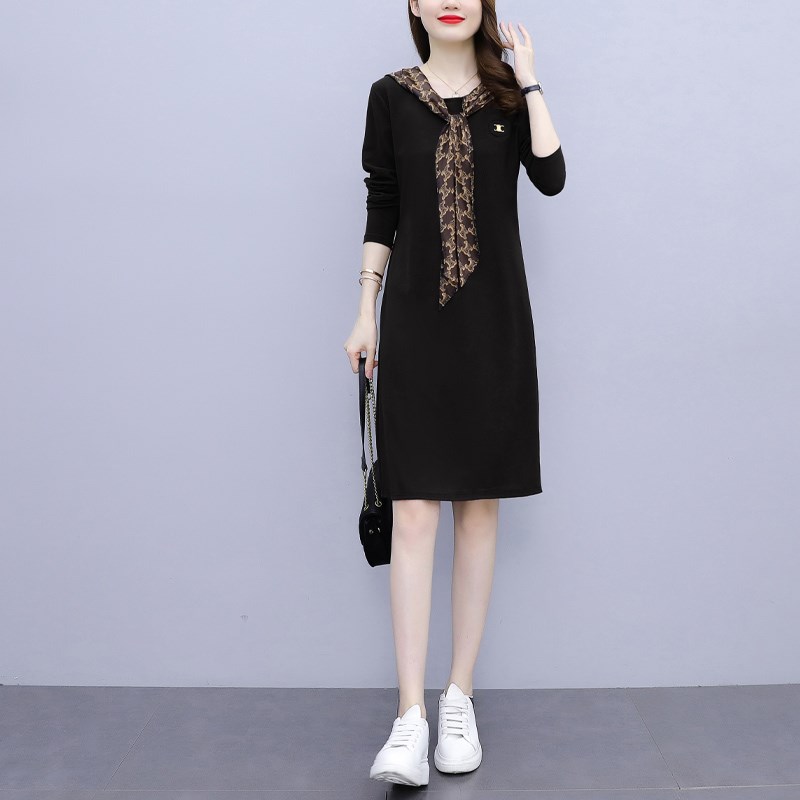 速发202款新5大码装时尚减龄休闲直筒连衣卫宽松裙衣裙 - 图1