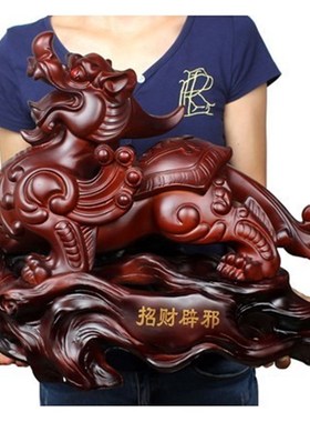 速发招财聚财貔貅摆件对一大公客厅办号室装饰工艺礼品送礼开业