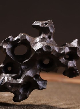 速发新湖式太中石软装饰品售楼处山墅电视柜酒柜书柜抽象假别禅意