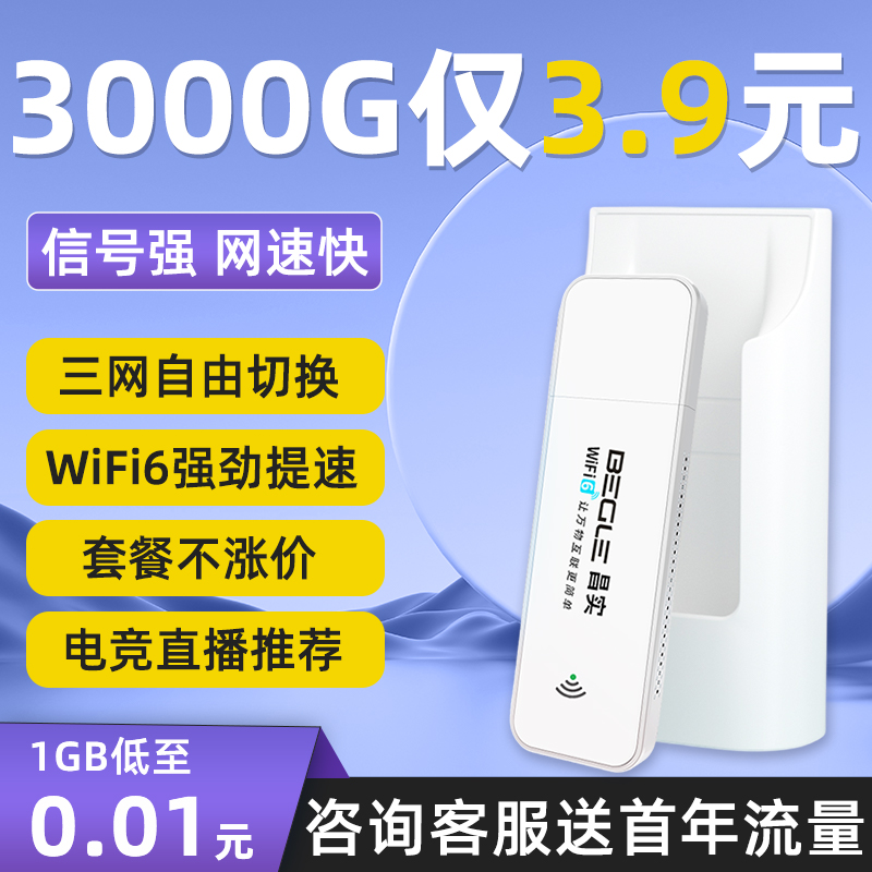 小杨哥推荐】随身wifi无线移动wifi6网络5G无限流量免插卡三网宽带wilf通用车载wi-fi路由便携式热点2024新款 - 图0