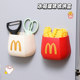 The outside side of the refrigerator storage rack stores kitchen supplies behind the entrance door, the entrance McDangdang French fries magnetic storage box