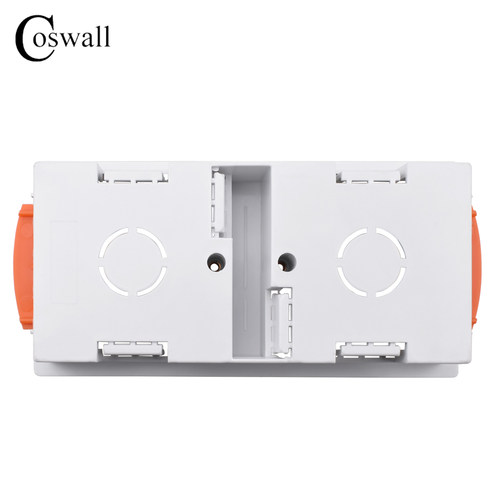 86/146/172石膏板专用暗盒 空心墙柜体插座底盒双盒英式147接线盒 - 图2